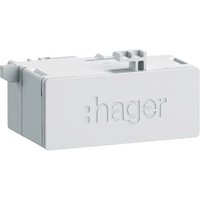 Hager ZZ45WAN2PP RJ45-Buchse in Patch/Patch Ausführung 180° für WAN-Anwendung. IP2