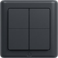 Shelly · Plug & Play · BLU Wall Switch 4 ZB DK · Wandtaster · 4-fach · 16 Aktionen · Grau