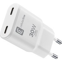 Cellularline GAN Wall Charger 2xUSB-C 30W PD