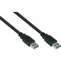 kabelmeister USB3.0 Kabel A-A UL schwarz 0,5m