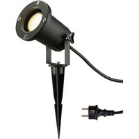 SLV NAUTILUS SPIKE Gartenstrahler 227410 GU10 IP65 m.Erdspi + 1,5m Zultg schwarz
