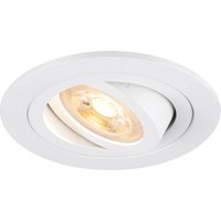 SLV Einbaustrahler NEW TRIA 75 1007374 rund max. 10W GU10 weiss DA75mm