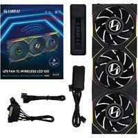 120mm Lian Li UNI FAN TL120 LCD Reverse Blade Wireless 3-Pack