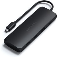 Satechi USB-C Multiport Adapter mit SSD Gehäuse, Schwarz, ST-UCHSEK