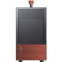 Jonsbo T6 PC Gehäuse, Mini-Tower, Mini-ITX, Tempered Glass, Holz - schwarz