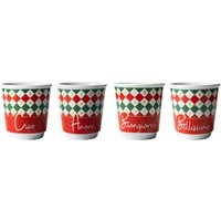 Set 4 Biccherini Tricolore