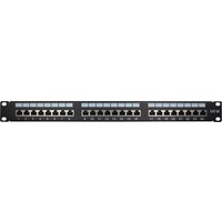 Inter-Tech 19"" Patchpanel Cat.5e STP 24 Port Metall
