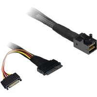 Inter-Tech Kabel SFF 8643 - SFF 8639, SATA Power 0,75m