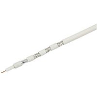 TV/SAT coaxial raw cable, CCS, 120 dB, 4x shielded, white, 100 m