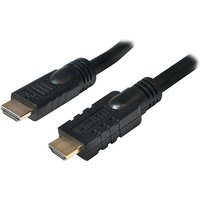 Logilink HDMI cable, A/M to A/M, 4K/30 Hz, amplifier, black, 10 m