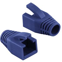Logilink Modular RJ45 Plug Cable Boot 8mm blue, 50pcs