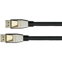PYTHON DisplayPort 1.2 Kabel 10m 4K2K UHD vergoldet OFC St./St. schwarz