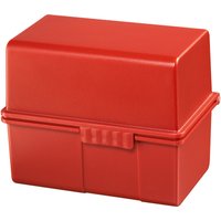 HAN A8 Karteikasten DIN A8 200 Karteikarten rot