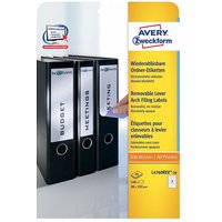 AVERY Zweckform Ordneretiketten 38,0 x 192,0 mm weiß