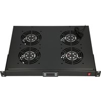 Fan Panel 19inch 4 Fans with Thermostat