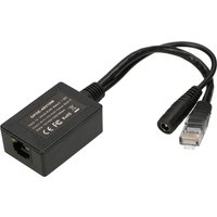 PoE Inverter 1 Port, Eingabe 1x 1000Mb/s RJ45/Jack 10-30V, Ausgang 48V