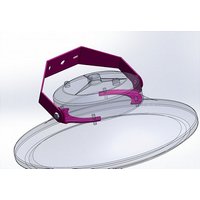 21 LED Spot Pendelleuchte UFO zub. Wandhalterung für UFO size L Bügel kurz