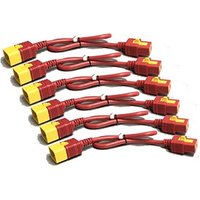 APC Power Cord Kit Power cable IEC 60320 C19 to IEC 60320 C20 16 A 61cm red pack of 6