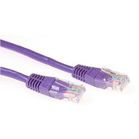 Purple 10 meter U/UTP CAT6 patch cable with RJ45 connectors