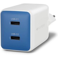 Targus HyperJuice - Netzteil - GaN - 45 watt - 2 Ausgabeanschlussstellen (2 x USB-C)