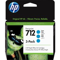 HP 712 3-pack 29-ml Cyan DesignJet Ink Cartridge print head