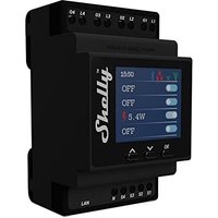 Shelly Relais ""Pro 4PM"" WLAN LAN Max. 40A 4 Kanäle 1 Phase Messfunktion BT DIN-Rail