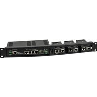 Z ALLNET 1HE Universal Einbauboden für Kleingeräte / 1x Keystone Aufnahme Farbe Schwarz