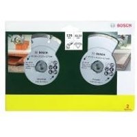 Bosch - Diamanttrennscheibenset - für Fliesen - 2 Stücke - 125 mm Bosch - Diamanttrennscheibenset - für Fliesen - 2 Stücke - 125 mm
