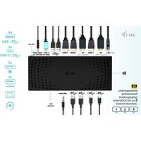 i-Tec - Dockingstation - USB-C / USB4 / USB3.0 Thunderbolt 3 / Thunderbolt 4 - 3 x HDMI, 2 x DP - GigE - 160 Watt - Europa (CATRIPLE4KDOCKPD2) i-Tec - Dockingstation - USB-C / USB4 / USB3.0 Thunderbolt 3 / Thunderbolt 4 - 3 x HDMI, 2 x DP - GigE - 160 Watt - Europa (CATRIPLE4KDOCKPD2)