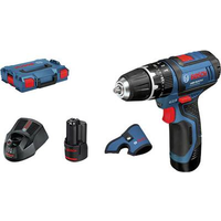 Bosch GSB 12V-15 Professional - Bohrhammer/Treiber - schnurlos - 2 Geschwindigkeiten - Bohrfutterschlüssel 10 mm - 30 N·m - 2 Akkus - 12 V (06019B690G) Bosch GSB 12V-15 Professional - Bohrhammer/Treiber - schnurlos - 2 Geschwindigkeiten - Bohrfutterschlüssel 10 mm - 30 N·m - 2 Akkus - 12 V (06019B690G)