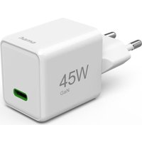Hama Schnellladegerät, USB-C, PD/QC/GaN, Super-Mini-Charger, 45 W, Weiß (00201983) Hama Schnellladegerät, USB-C, PD/QC/GaN, Super-Mini-Charger, 45 W, Weiß (00201983)