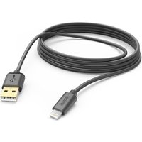 Hama 00201582 USB Kabel 3 m USB 2.0 USB A Lightning Schwarz (00201582) Hama 00201582 USB Kabel 3 m USB 2.0 USB A Lightning Schwarz (00201582)