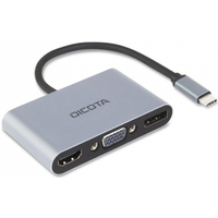 Dicota USB-C Portable 5-in1 Docking Station 4K HDMI/DP PD - Lade-/Dockingstation (D32064)