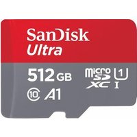 SanDisk Ultra - Flash-Speicherkarte (microSDXC-an-SD-Adapter inbegriffen) - 512GB - A1 / UHS Class 1 / Class10 - microSDXC UHS-I (SDSQUAC-512G-GN6MA) SanDisk Ultra - Flash-Speicherkarte (microSDXC-an-SD-Adapter inbegriffen) - 512GB - A1 / UHS Class 1 / Class10 - microSDXC UHS-I (SDSQUAC-512G-GN6MA)