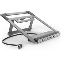 Hama Essential Line Connect2Office Stand - Dockingstation + Notebook-Halterung - USB-C 3.2 Gen 2 - HDMI, DP - 1GbE - 100 Watt Hama Essential Line Connect2Office Stand - Dockingstation + Notebook-Halterung - USB-C 3.2 Gen 2 - HDMI, DP - 1GbE - 100 Watt