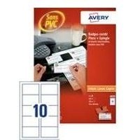 AVERY Namensschild mit Kombiklemme, 90 x 54 mm transparent, aus PVC-freiem Material, Befestigung mit Nadel - 1 Stück (4820.FR) AVERY Namensschild mit Kombiklemme, 90 x 54 mm transparent, aus PVC-freiem Material, Befestigung mit Nadel - 1 Stück (4820.FR)