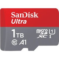 SanDisk Ultra - Flash-Speicherkarte (microSDXC-an-SD-Adapter inbegriffen) - 1TB - A1 / UHS Class 1 / Class10 - microSDXC UHS-I (SDSQUAC-1T00-GN6MA) SanDisk Ultra - Flash-Speicherkarte (microSDXC-an-SD-Adapter inbegriffen) - 1TB - A1 / UHS Class 1 / Class10 - microSDXC UHS-I (SDSQUAC-1T00-GN6MA)