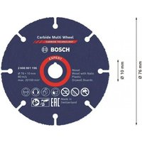 Bosch Accessories EXPERT Carbide Multi Wheel 2608901196 Trennscheibe gerade 1 Stück 76 mm 10 mm 1 St. Bosch Accessories EXPERT Carbide Multi Wheel 2608901196 Trennscheibe gerade 1 Stück 76 mm 10 mm 1 St.