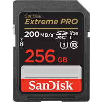 SanDisk Extreme Pro - Flash-Speicherkarte - 256GB - Video Class V30 / UHS-I U3 / Class10 - SDXC UHS-I (SDSDXXD-256G-GN4IN) SanDisk Extreme Pro - Flash-Speicherkarte - 256GB - Video Class V30 / UHS-I U3 / Class10 - SDXC UHS-I (SDSDXXD-256G-GN4IN)