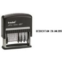 Trodat 4817 Wortbanddrehstempel Printy mit Datum schwarz (51 4817) Trodat 4817 Wortbanddrehstempel Printy mit Datum schwarz (51 4817)