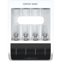 ANSMANN Comfort Smart - 1,5 Std. USB-Batterieladegerät - (für 4xAA/AAA) - 800 mA - Schwarz, weiß (1001-0092) ANSMANN Comfort Smart - 1,5 Std. USB-Batterieladegerät - (für 4xAA/AAA) - 800 mA - Schwarz, weiß (1001-0092)