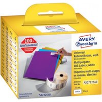 Avery Zweckform - Wiederablösbare Klebeetiketten - weiß - 32 x 57 mm 1000 Etikett(en) (1 Rolle(n) x 1000) (AS0722540) Avery Zweckform - Wiederablösbare Klebeetiketten - weiß - 32 x 57 mm 1000 Etikett(en) (1 Rolle(n) x 1000) (AS0722540)