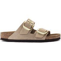 Pantoletten für Damen Birkenstock Arizona Big Buckle Nubuck Leather Pantoletten für Damen Birkenstock Arizona Big Buckle Nubuck Leather