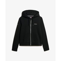 Einfarbiger Damen Hoodie mit Reißverschluss Superdry Einfarbiger Damen Hoodie mit Reißverschluss Superdry
