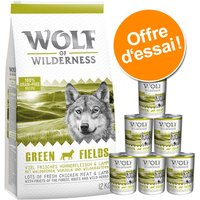 WOLF OF WILDERNESS Adult Green Fields Agneau