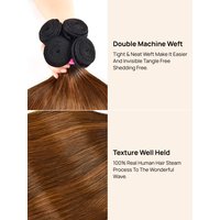 Nadula Hair 3 Bundles Straight Colored Hair Weave #FB30 Highlight Human Hair Weave