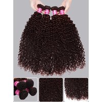 Nadula 4 Bundles Reddish Brown Curly Hair Bundles 100% Human Hair Extension