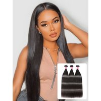 Nadula 3 Bundles Of Virgin Peruvian Straight Hair Bundle Deals Human Straight Weave