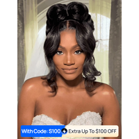 Code: S100 | Nadula 50% Off Sale 360 Lace Frontal Wig with Invisi Drawstring Body Wave Transparent Lace Put on and Go Human Hair Wigs