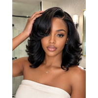 $100 OFF | Nadula Flash Sale 220% Density 6x4 Lace Closure Ready to Wear Straight Bob Human Hair Wig with Drawstring Glueless Lace Wig